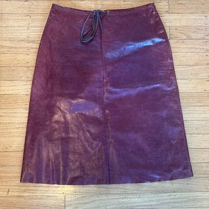 Banana Republic Leather Skirt